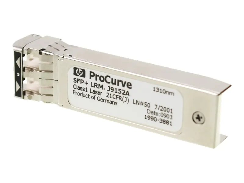 HPE - SFP+-Transceiver-Modul - 10 GigE - 10GBase-LRM - LC Multi-Mode - bis zu 220 m - 1310 nm - für HP SFP+ zl Module Rack Shippable; HPE 6120, 6600, SFP+ zl; HPE Aruba 5406