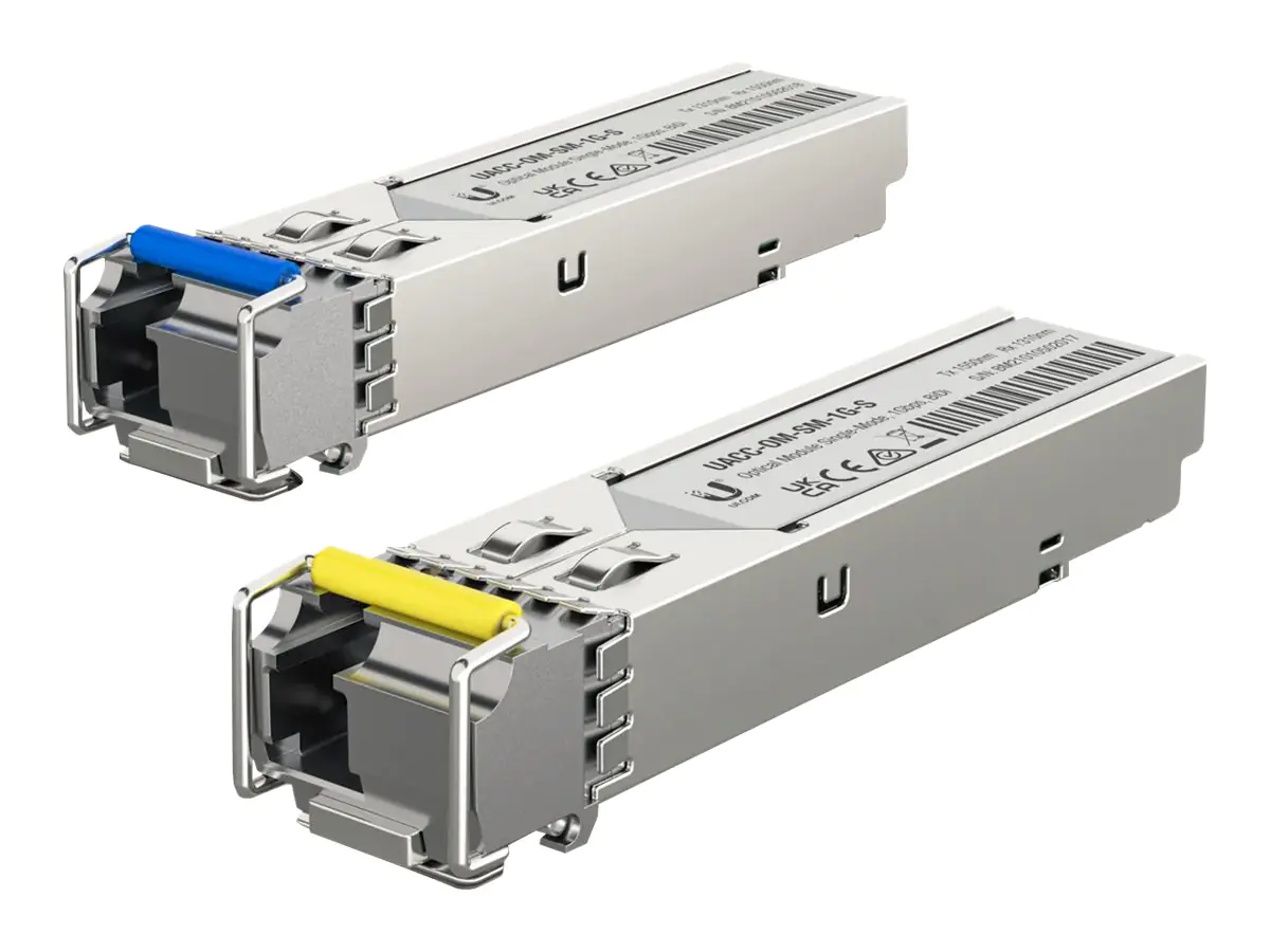 UbiQuiti - SFP (Mini-GBIC)-Transceiver-Modul - 1GbE - 1000Base-BiDi - LC Single-Modus - bis zu 3 km - 1310 nm / 1550 nm (Packung mit 2)