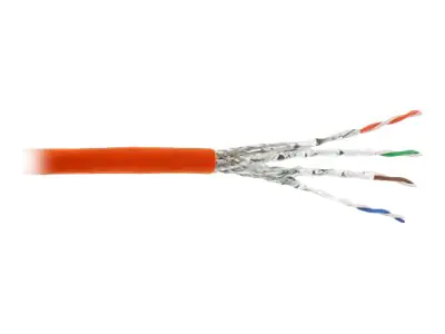 InLine - Bulkkabel - 500 m - SFTP, PiMF - CAT 7a - halogenfrei - orange