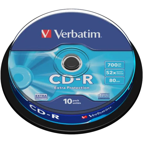 Verbatim - 10 x CD-R - 700 MB (80 Min) 52x - Spindel