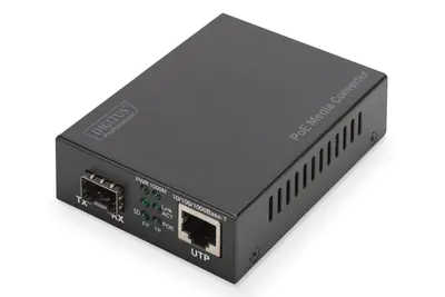 Digitus Professional DN-82140 - Medienkonverter - 1GbE - 10Base-T, 100Base-TX, 1000Base-T, 1000Base-X - RJ-45 / SFP (mini-GBIC) - bis zu 80 km