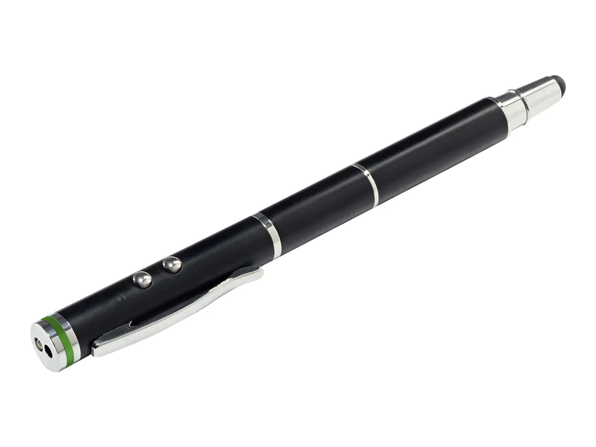 Leitz Complete 4 in 1 - Laserpointer / Kugelschreiber / LED-Blinklicht / Stylus - Schwarz
