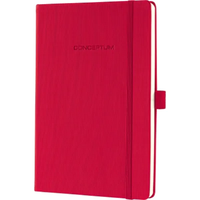 Sigel CONCEPTUM, Rot, A5, 194 Blätter, 80 g/m², Kariertes Papier, Hardcover CO654