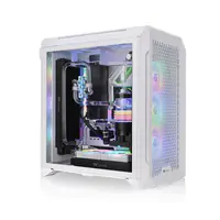 Thermaltake CTE C700 Air Snow - Mid tower - E-ATX - Seitenteil mit Fenster (gehärtetes Glas) - keine Spannungsversorgung (PS/2) - weiß, snow - USB/Audio