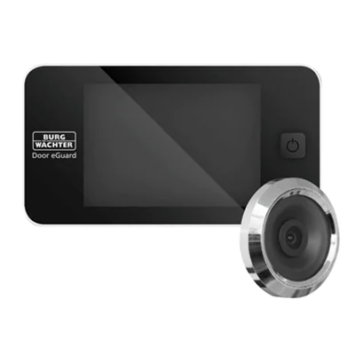 BURG-WÄCHTER Türspion Door eGuard DG 8100 125 x 68 x 15 mm (B x H x T) für Türstärke: 38 bis 110mm 8,13 cm (3,2") Batterie Kunststoff