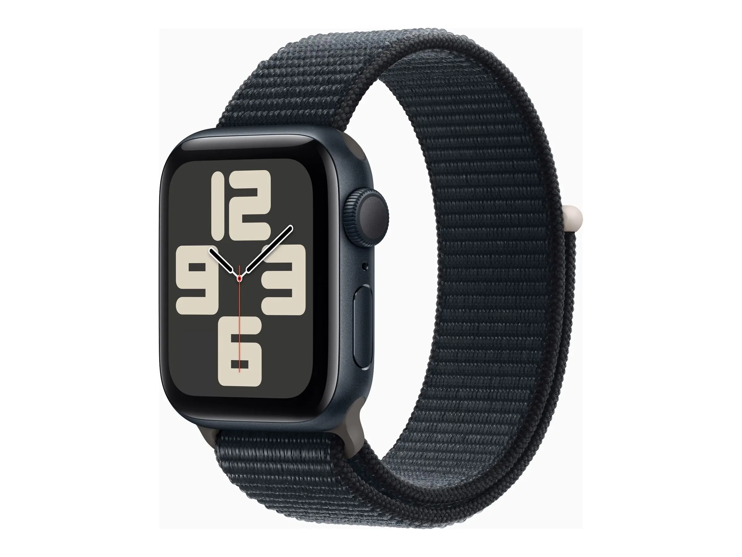 Apple Watch SE (GPS) - 40 mm - Midnight Aluminium - intelligente Uhr mit Sportschleife - Stoff - Midnight - Handgelenkgröße: 145-220 mm - 32 GB - Wi-Fi, Bluetooth - 26.4 g