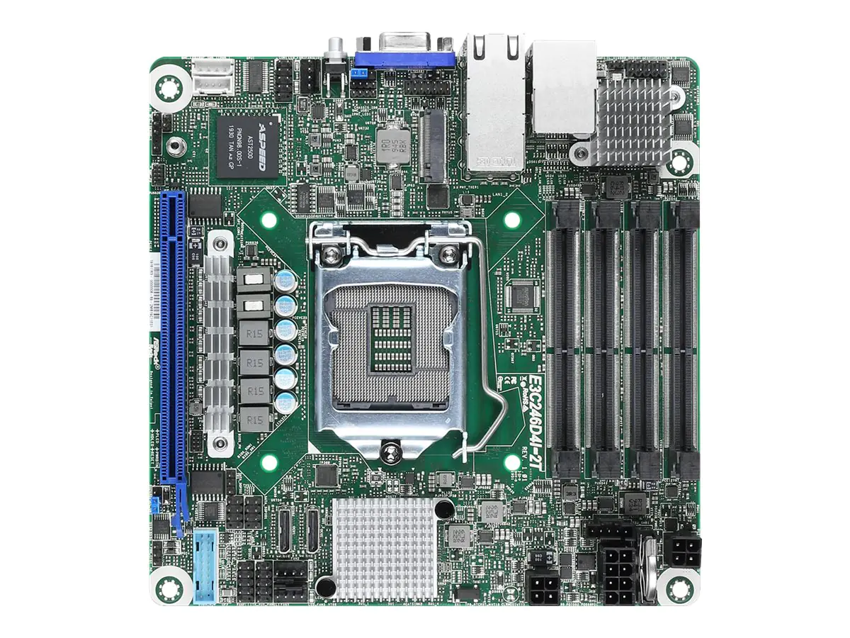 ASRock Rack E3C246D4I-2T - Motherboard - Mini-ITX