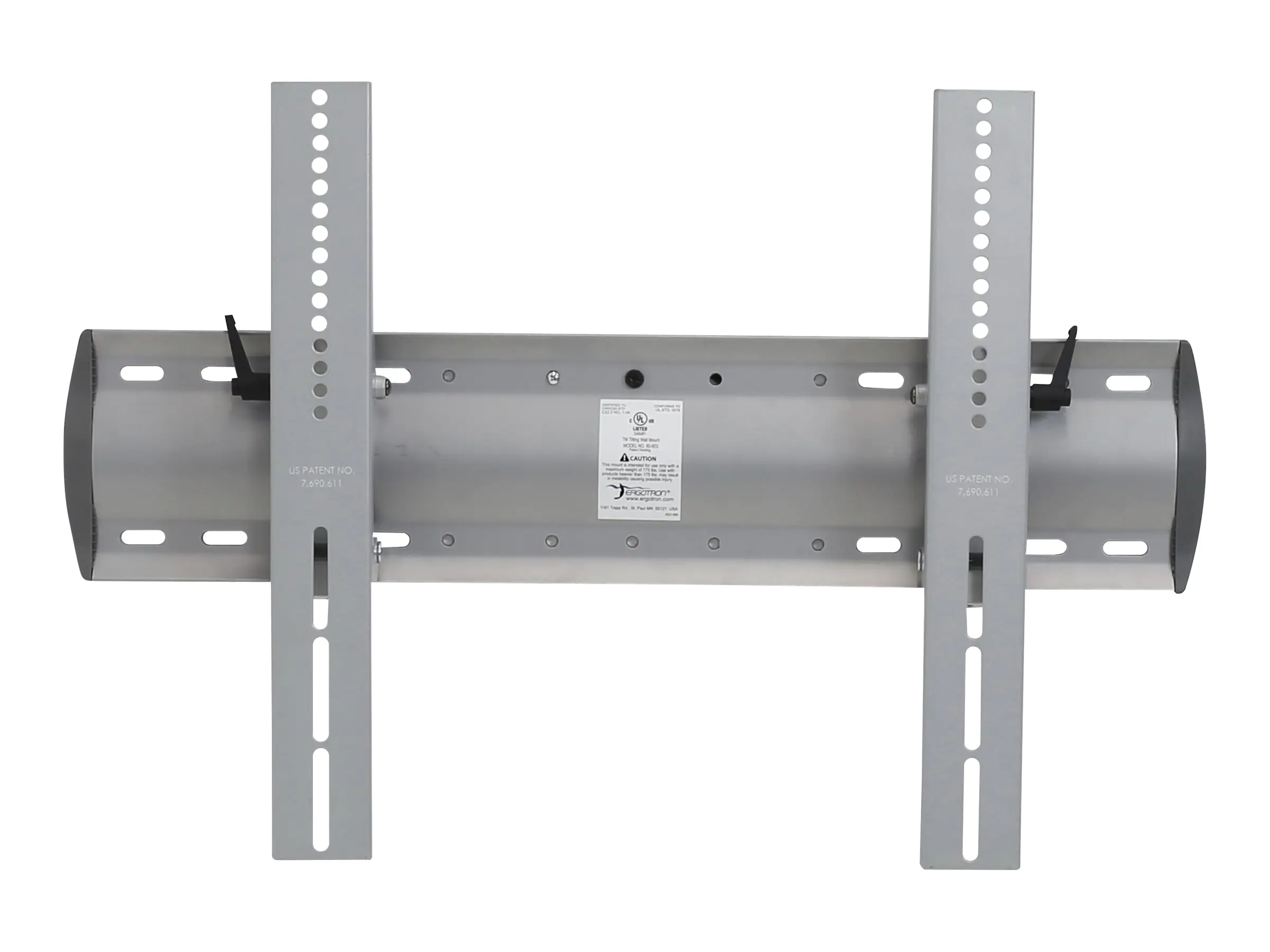 Ergotron TM Tilting Wall Mount - Befestigungskit (Wandplatte, Befestigungen, 2 Klammern) 61-143-003