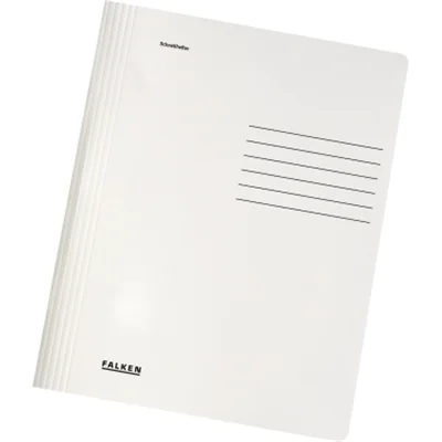 Falken Schnellhefter 26001256 A4 Karton weiß