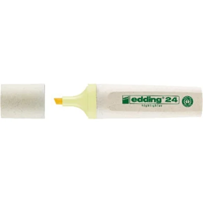 edding Textmarker Highlighter 24 EcoLine 2-5mm pastellgelb Keilspitze