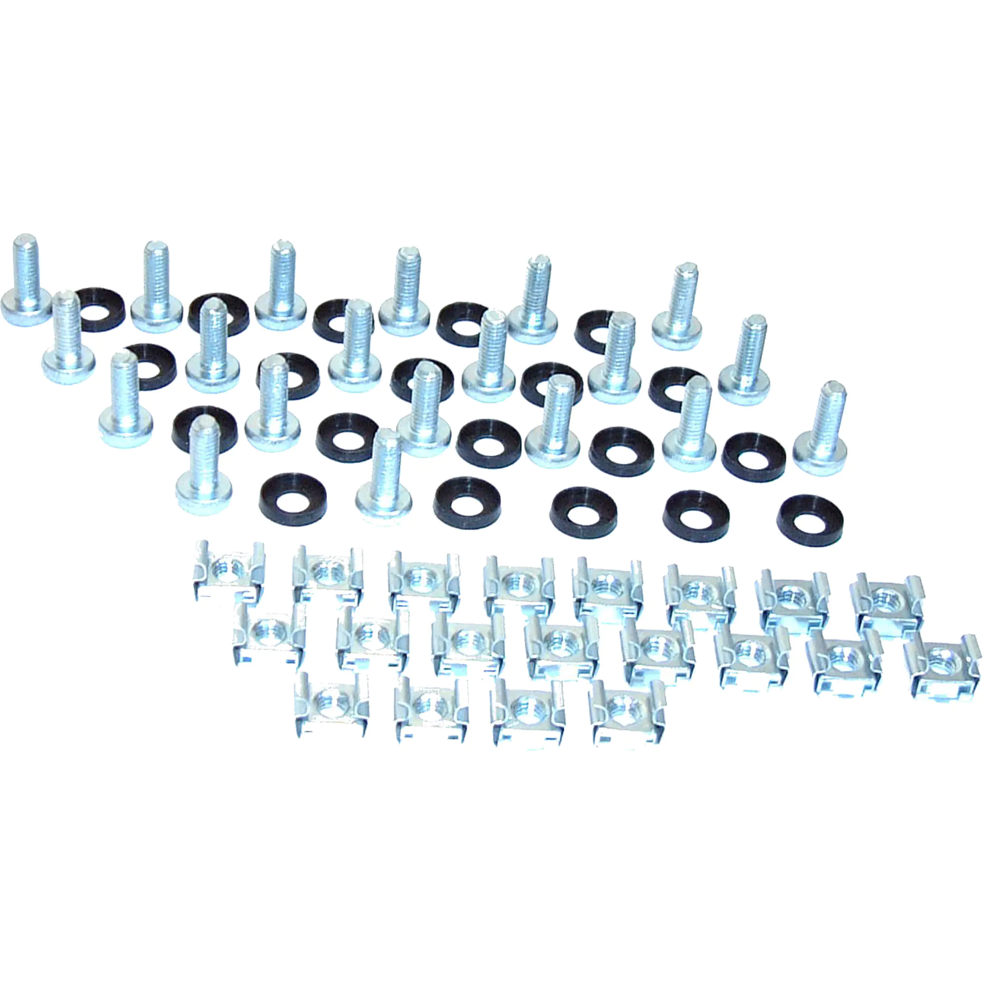 TRITON Set M6 20 screws, washers, captive nuts, Silber 922423
