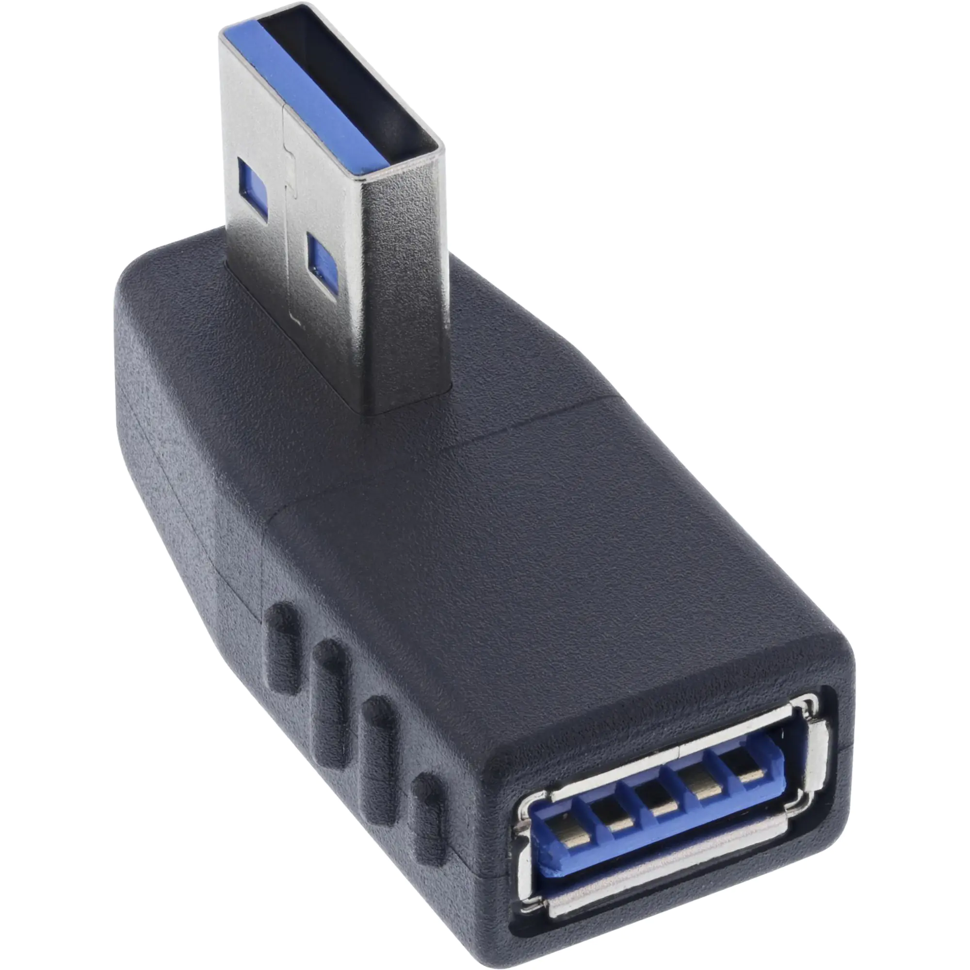 InLine USB 3.2 Gen.1 Adapter - Stecker A auf Buchse A - gewinkelt 270° horizontal