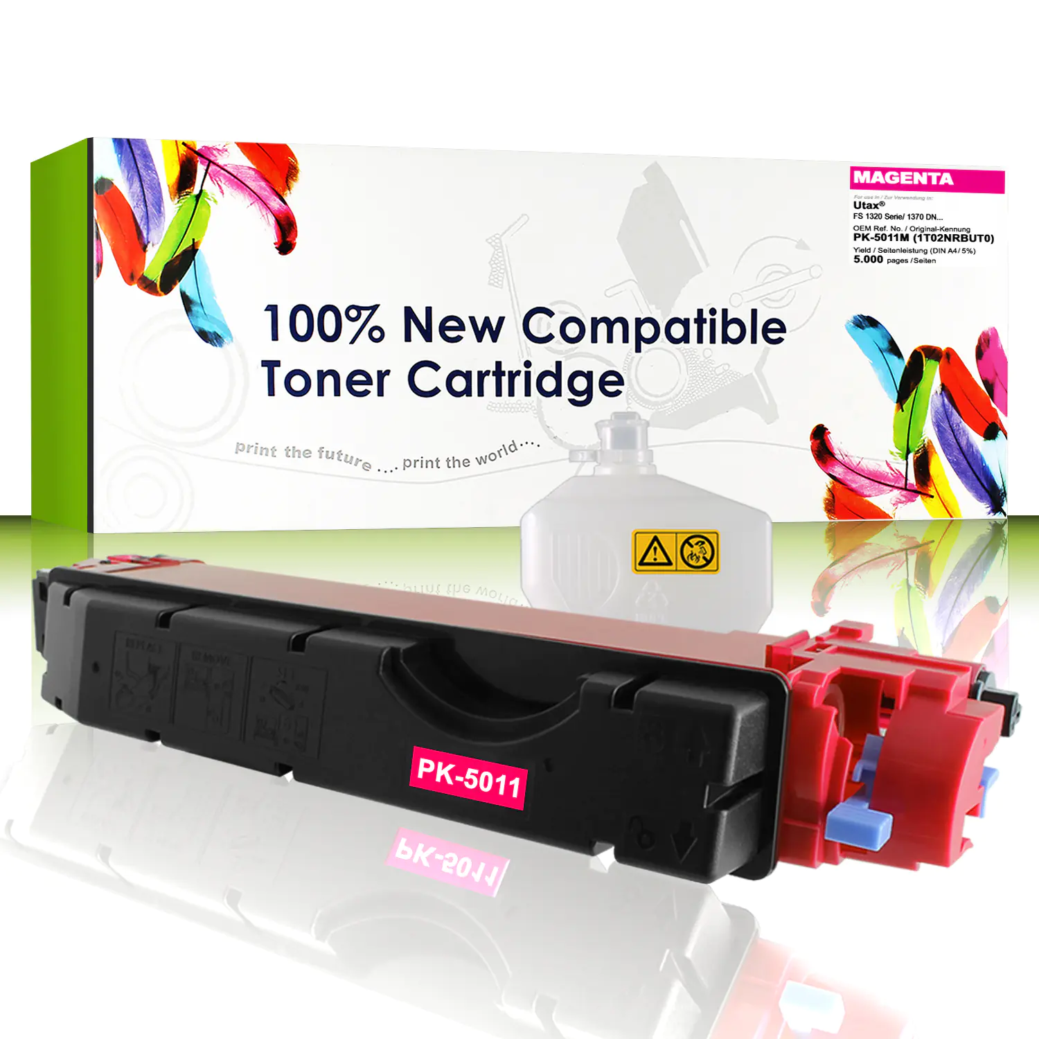 CartridgeWeb Toner kompatibel zu Utax 1T02NRBUT0 PK-5011M magenta 5.000 Seiten 1 Stück