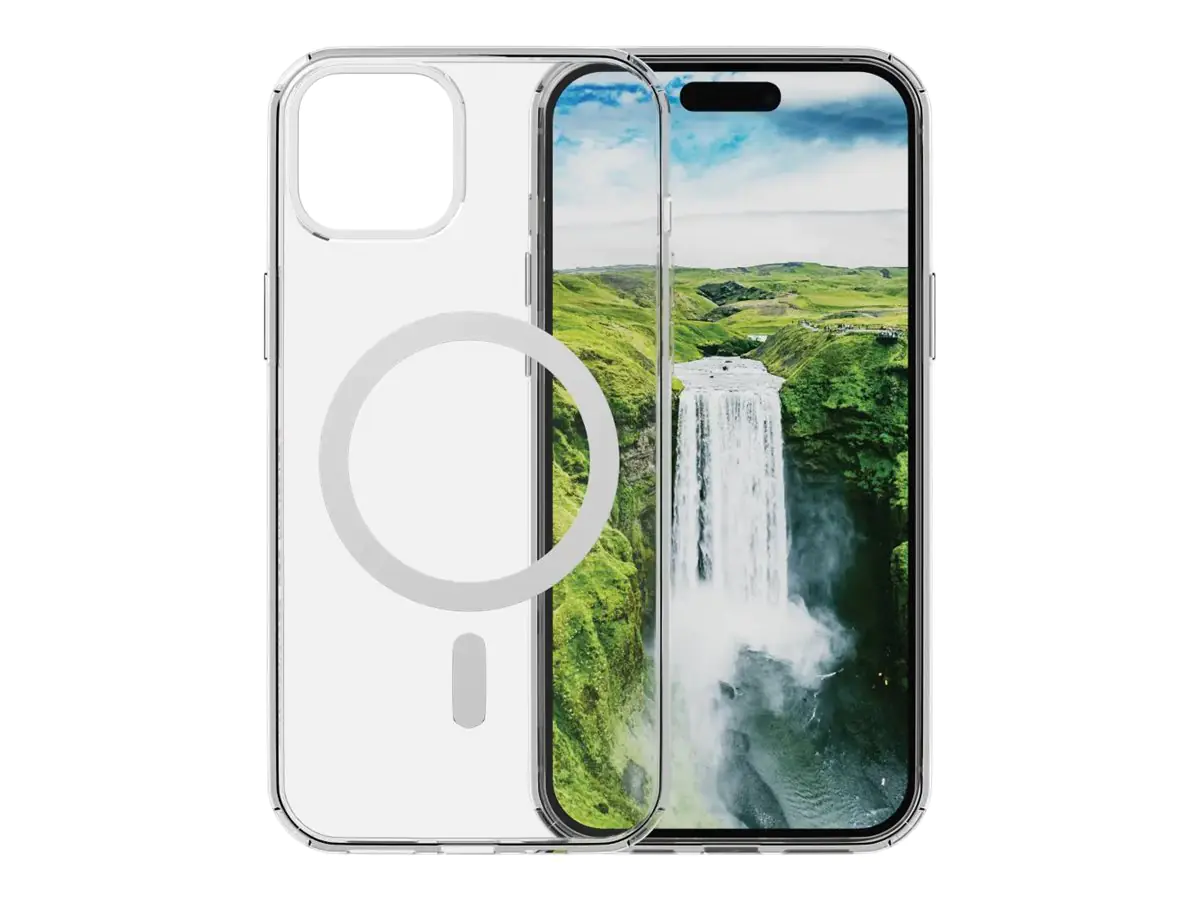 dbramante1928 Iceland Ultra - Hintere Abdeckung für Mobiltelefon - kompatibel mit MagSafe - D3O, recycelter Kunststoff - klar - für Apple iPhone 15 Plus