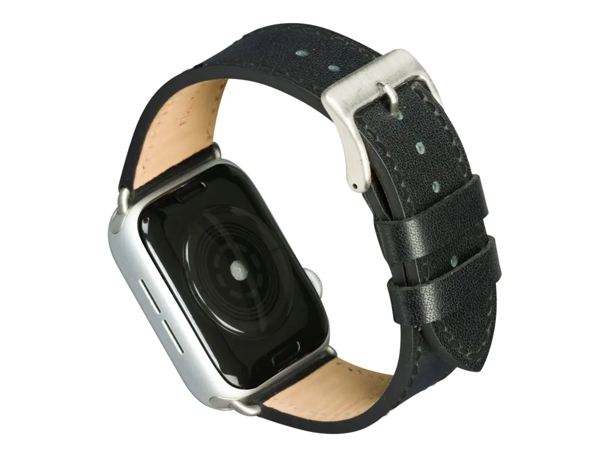 dbramante1928 Copenhagen - Uhrarmband für Smartwatch - 176 - 224,5 mm - Schwarz - für Apple Watch Hermès Series 9, Series 10, Series 8, Series 9, Ultra, Ultra 2