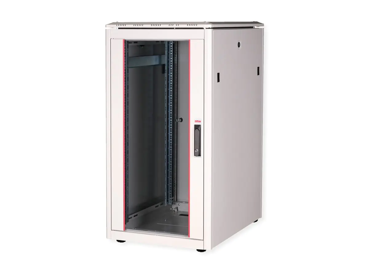ROLINE Pro - Schrank Netzwerkschrank - mit Glastür, 600 x 800 mm (B x T) 26.21.0050