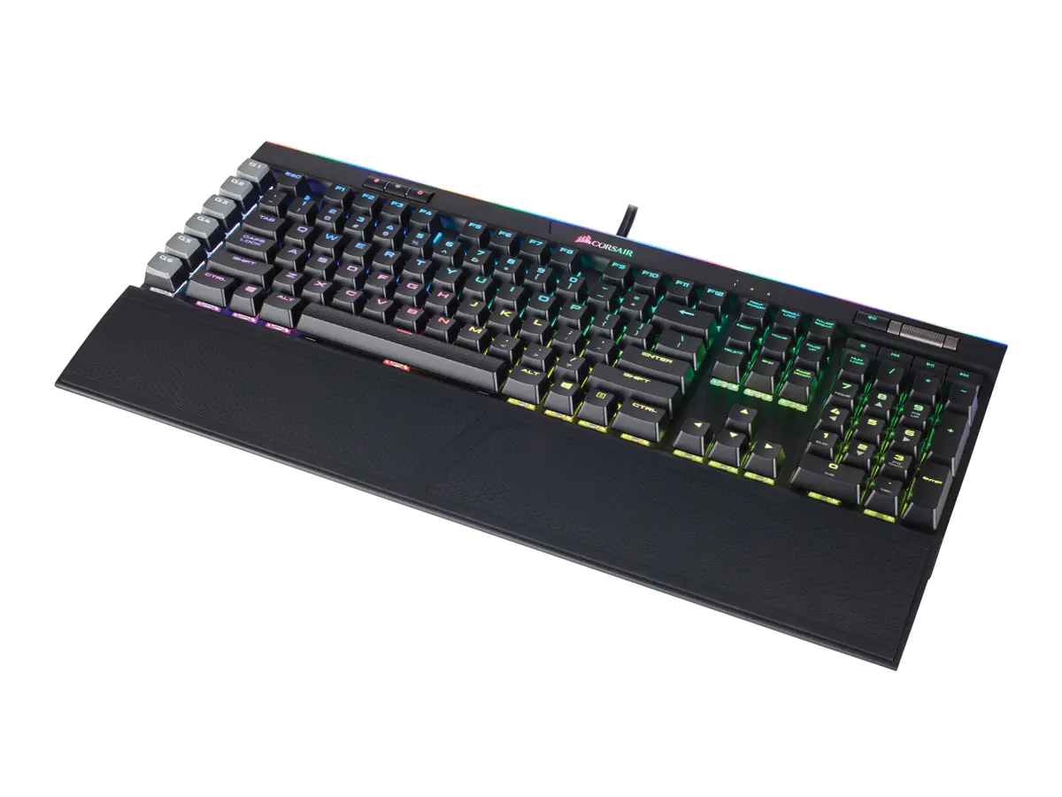CORSAIR Gaming K95 RGB PLATINUM Mechanical - Tastatur - hinterleuchtet - USB - Deutsch - Tastenschalter: CHERRY MX Speed - Schwarz