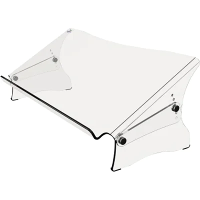 Dataflex Konzepthalter Addit ErgoDoc® DIN A3 höhenverstellbar mit Neigungsverstellung ohne verstellbaren Zeilenzeiger Acryl transparent