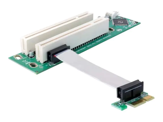 DeLOCK Riser card PCI Express x1 > 2x PCI 32Bit 5 V with flexible cable 9 cm left insertion - Riser Card