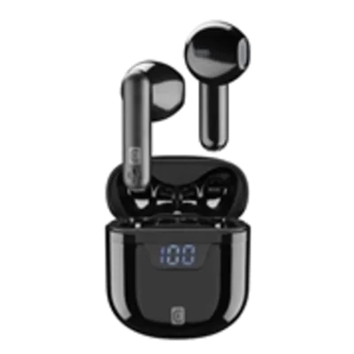 cellularline Kopfhörer SEEK In-Ear Smartphones Akku inkl. Ladegehäuse, USB-C-Kabel schwarz