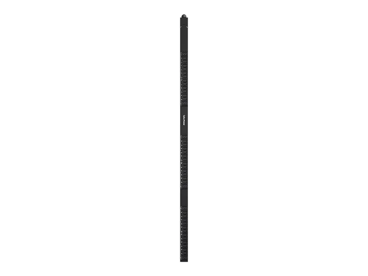 CyberPower Basic PDU Series PDU13401 - Stromverteilungseinheit (Rack - einbaufähig) - AC 346-415 V - 3 Phasen - Eingabe, Eingang IEC 60309 3P+N+E - Ausgangsanschlüsse: 42 (6 x IEC 60320 C19, 36 x IEC 60320 C13) - 0U - 3.05 m Schnur - Schwarz