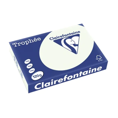 Clairefontaine Kopierpapier Trophée Color DIN A4 120g/m² elementar chlorfrei gebleicht, holzfrei lindgrün 250 Bl./Pack.
