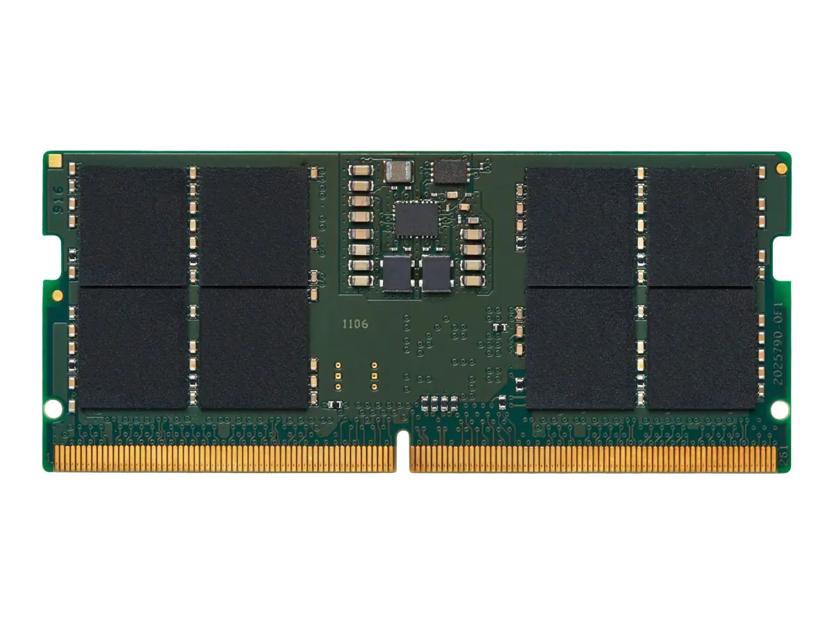 Kingston - DDR5 - Modul - 16 GB - SO DIMM 262-PIN - 5600 MHz / PC5-44800 - CL46 - 1.1 V - ungepuffert - on-die ECC