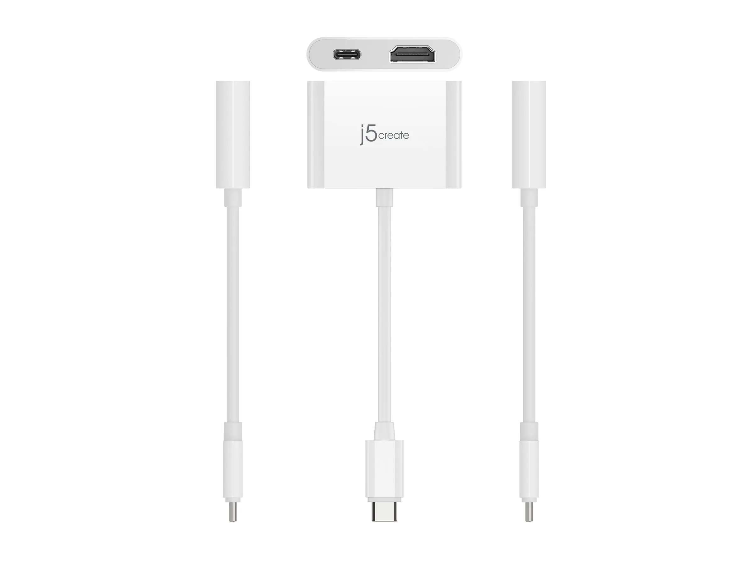 j5create JCA152 - Videoadapter - 24 pin USB-C männlich zu HDMI, 24 pin USB-C weiblich - 8.2 cm -