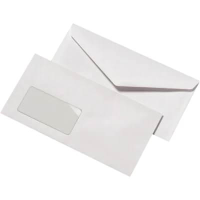MAILmedia Briefumschlag DIN lang 220 x 110 mm (B x H) mit Fenster 72g/m² mit gummierter Klappe Papier weiß 1.000 St./Pack.