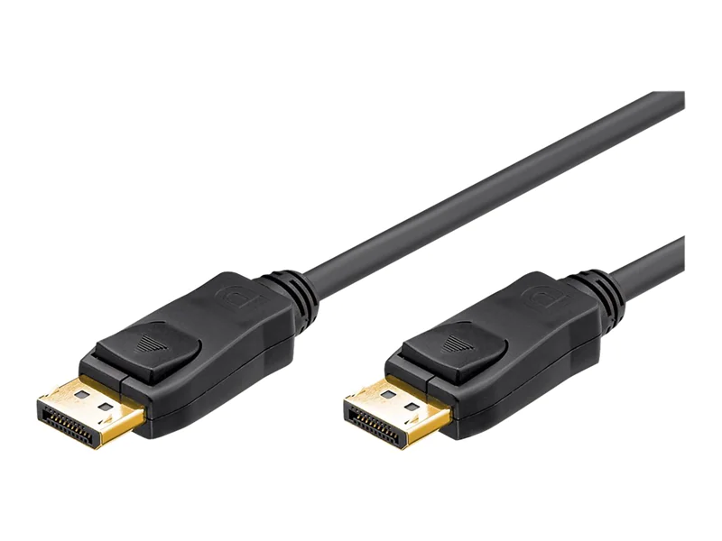 goobay - DisplayPort-Kabel - DisplayPort (M) zu DisplayPort (M) - DisplayPort 1.2 - 3 m - rund, 4K Unterstützung, 2160p-Unterstützung - Schwarz