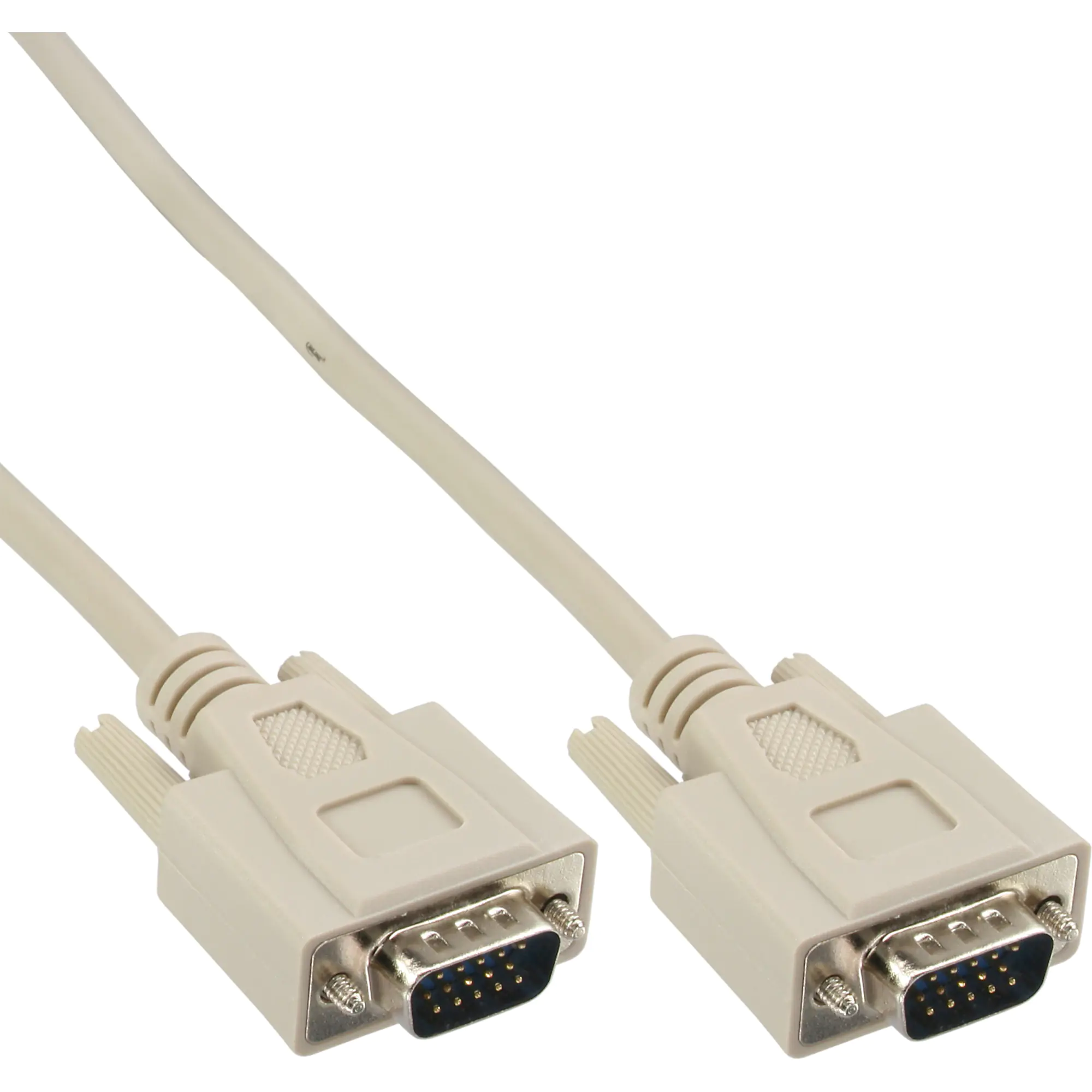 InLine - VGA-Kabel - HD-15 (VGA) (M) zu HD-15 (VGA) (M) - 5 m - geformt - beige