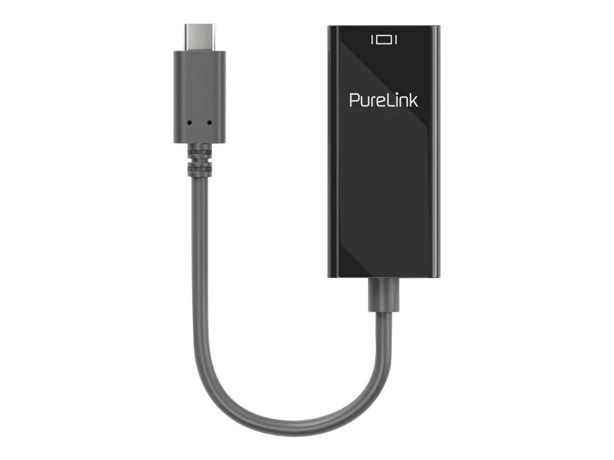 PureLink iSeries - USB/DisplayPort-Adapter - USB-C (M) zu Mini DisplayPort (W) - 10 cm - 2160p-Unterstützung - Schwarz