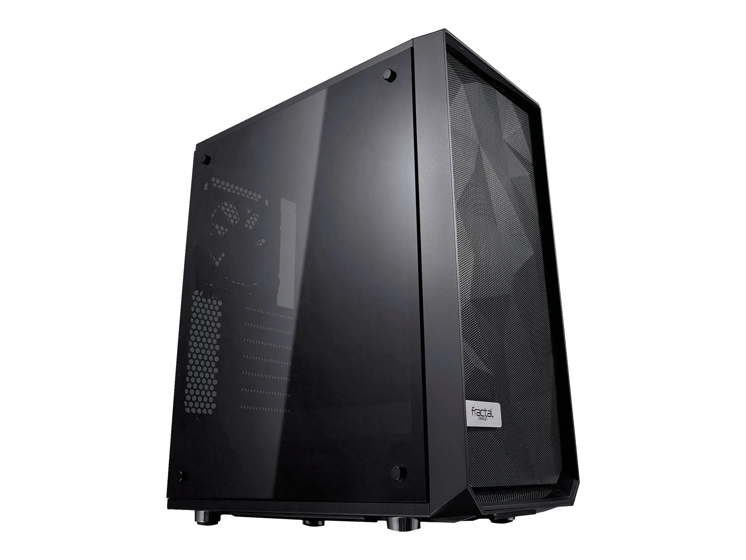 Fractal Design Meshify C - Dark TG - Tower - ATX - ohne Netzteil (ATX) - Schwarz - USB/Audio