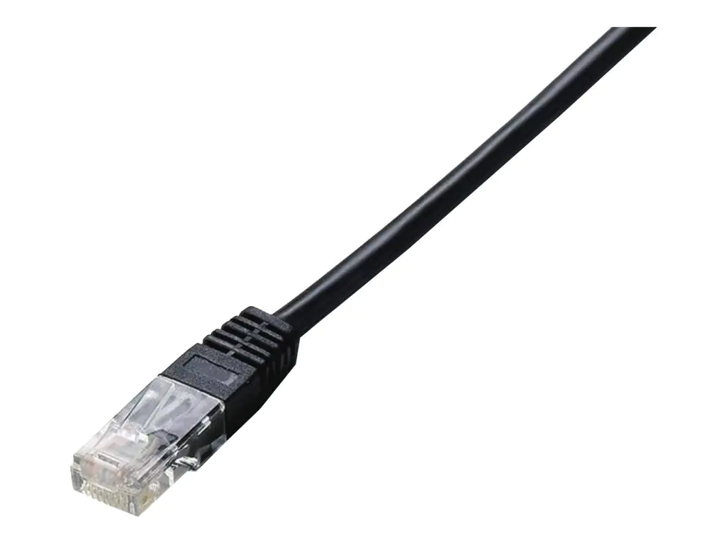 Equip Life - Patch-Kabel - RJ-45 (M) zu RJ-45 (M) - 7.5 m - UTP - CAT 5e - geformt, verseilt - Schwarz