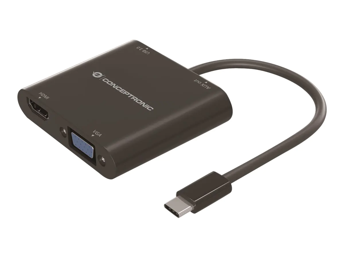 Conceptronic DONN09B - Dockingstation - USB-C