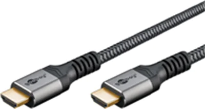 Goobay High-Speed-HDMI -Kabel mit Ethernet 10 m Sharkskin Grey - HDMI -Stecker Typ A>