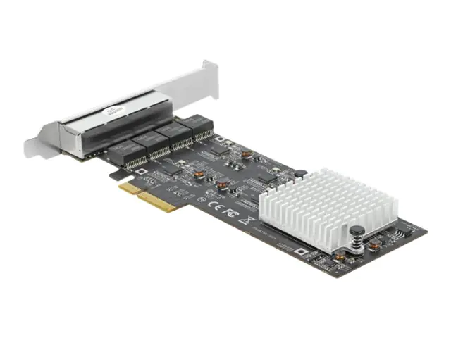 Delock - Netzwerkadapter - PCIe 2.1 x4 - 10M/100M/1G/2,5 Gigabit Ethernet x 4