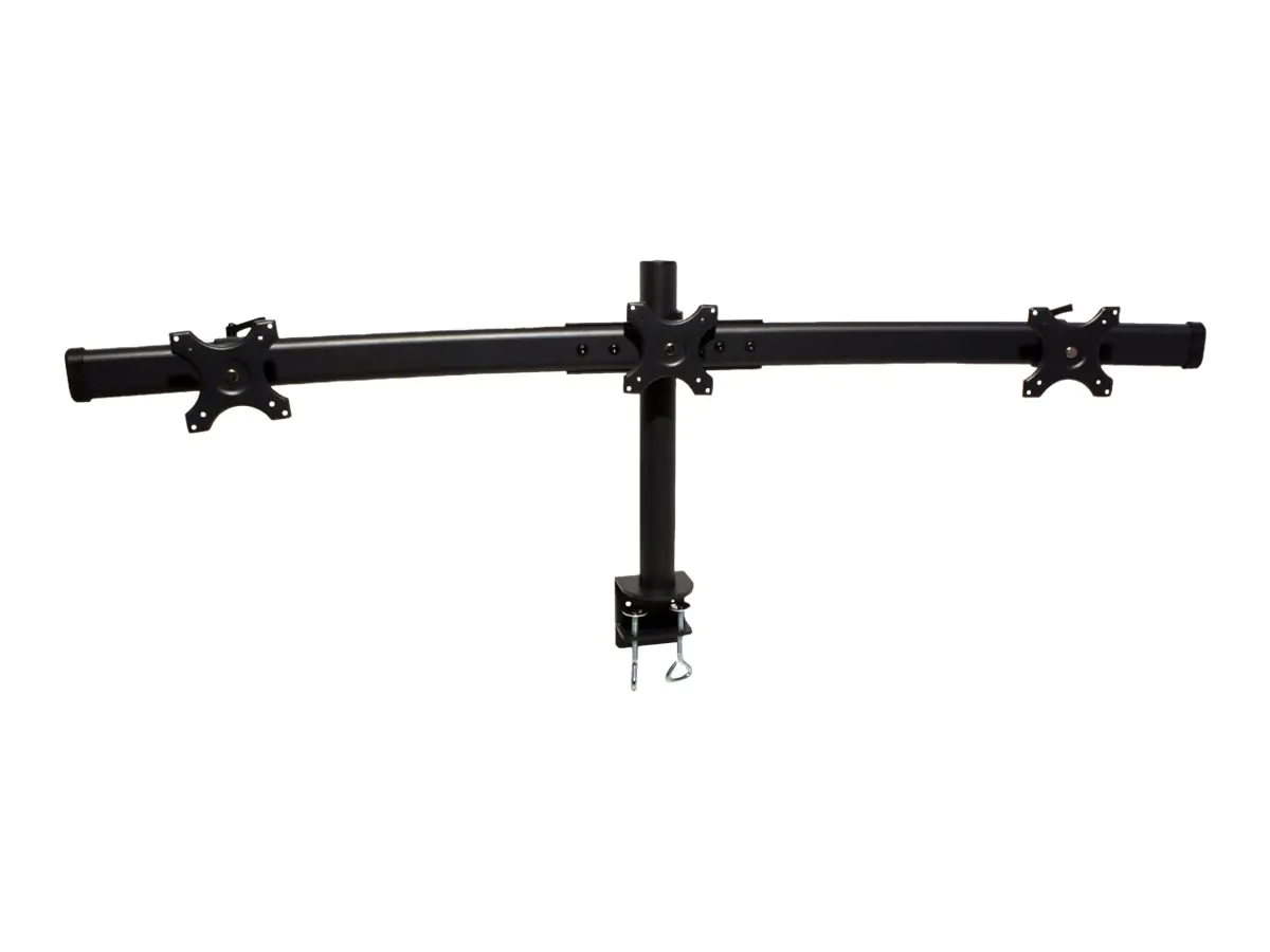 VALUE Triple LCD Arm - Befestigungskit (Schwenkarm, C-Klammer, 5 Drehgelenke) - für 3 LCD-Anzeigen - Schwarz - Bildschirmgröße: bis zu 68,6 cm (bis zu 27 Zoll) - Schreibtisch