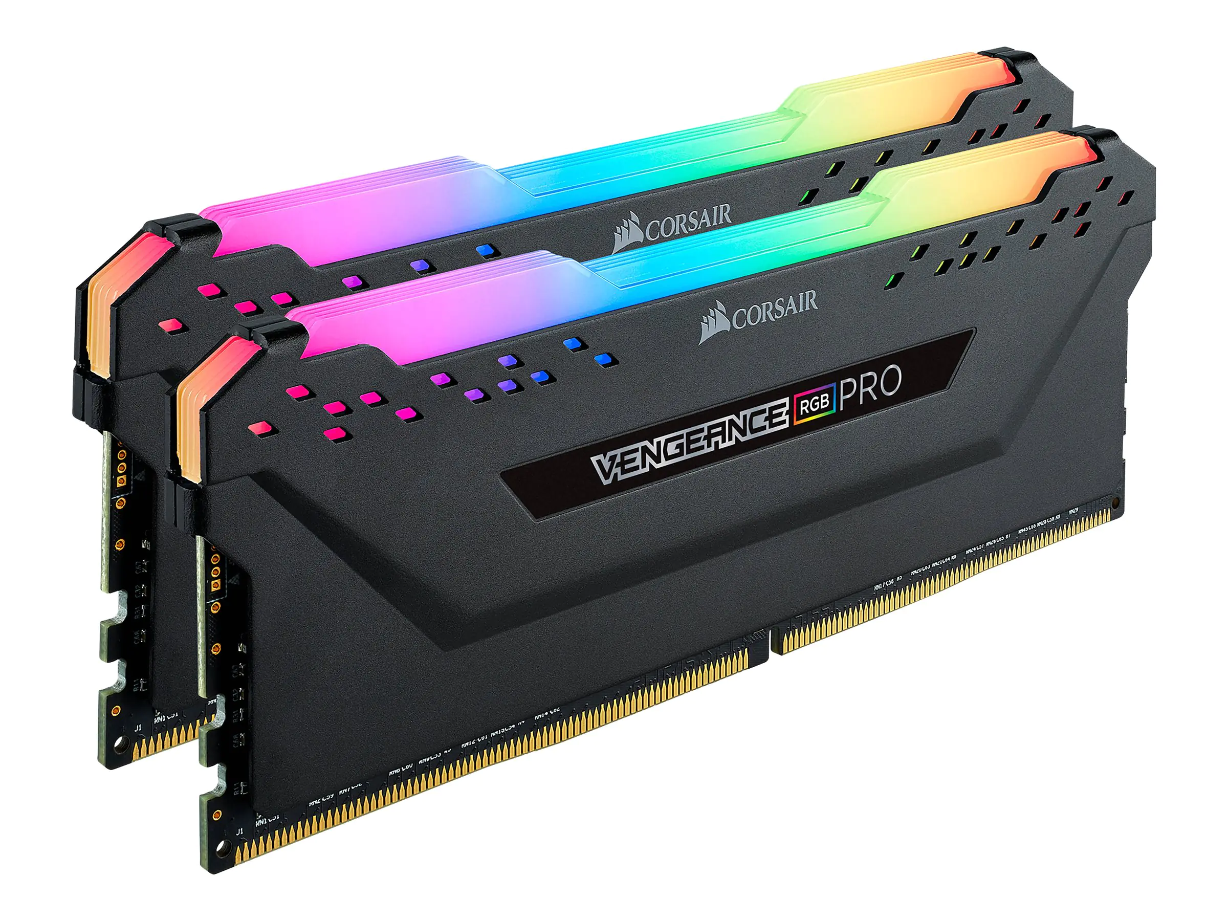 CORSAIR Vengeance RGB PRO - DDR4 - kit - 32 GB: 2 x 16 GB - DIMM 288-PIN - 3600 MHz / PC4-28800 - CL18 - 1.35 V - ungepuffert - non-ECC - Schwarz