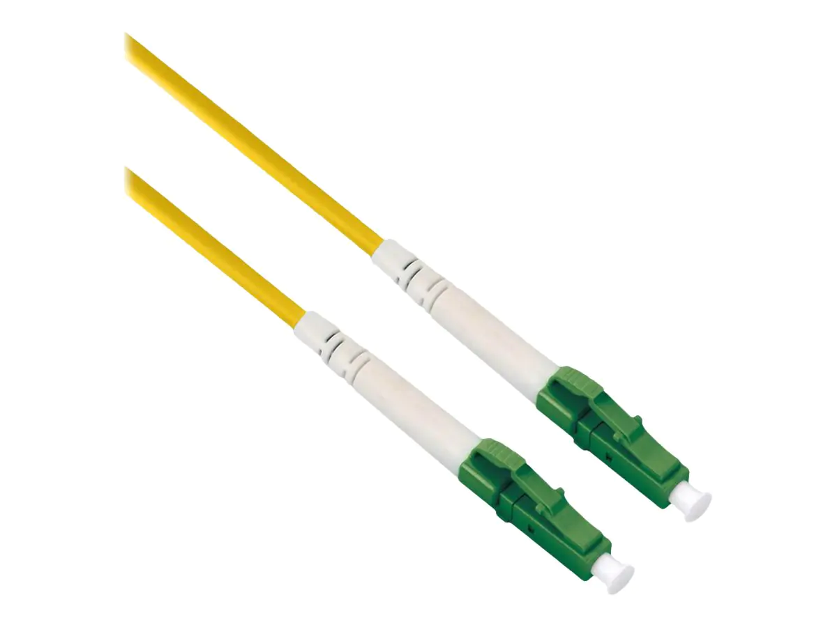 Roline - Patch-Kabel - LC/APC Einzelmodus (M) zu LC/APC Einzelmodus (M) - 2 m - 1.2 mm - Glasfaser - Simplex - 9/125 Mikrometer - OS2 - halogenfrei, Überbrückungskabel - Gelb