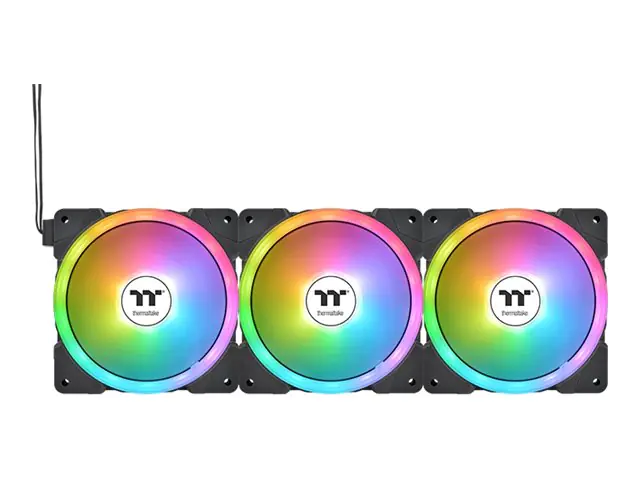 Thermaltake SWAFAN EX12 ARGB - Premium Edition - Gehäuselüfter - 120 mm - Schwarz (Packung mit 3)