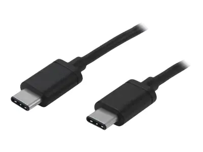 StarTech USB-C Kabel 2m - St/St - USB 2.0 - USB Type-C Kabel - Kompatibel mit Geräten wie z.B: Apple MacBook, Dell XPS, Nexus 6P / 5x - USB-Kabel - USB-C (M) bis USB-C (M) - Thunderbolt 3 / USB 2.0 - 2 m - Schwarz - für P/N: DKT30CHD, HB30C1A1CPD, HB30C3A