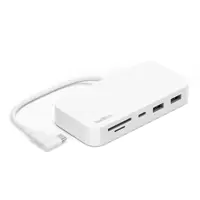 Belkin CONNECT 6-in-1 Multiport Hub - Dockingstation - USB-C - 1GbE
