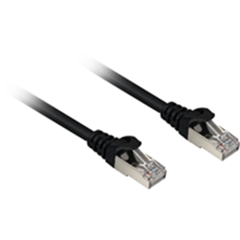 Sharkoon Cat.6a SFTP, 0,5 m, Cat6a, S/FTP (S-STP), RJ-45, RJ-45, Schwarz 4044951018338