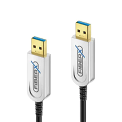 Purelink FiberX Serie, USB 3.1 Glasfaser Kabel USB-A auf USB-A, 7.5m