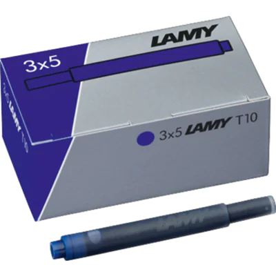 Lamy Tintenpatrone T 10 Großraumtintenpatrone löschbar blau 15 St./Pack.