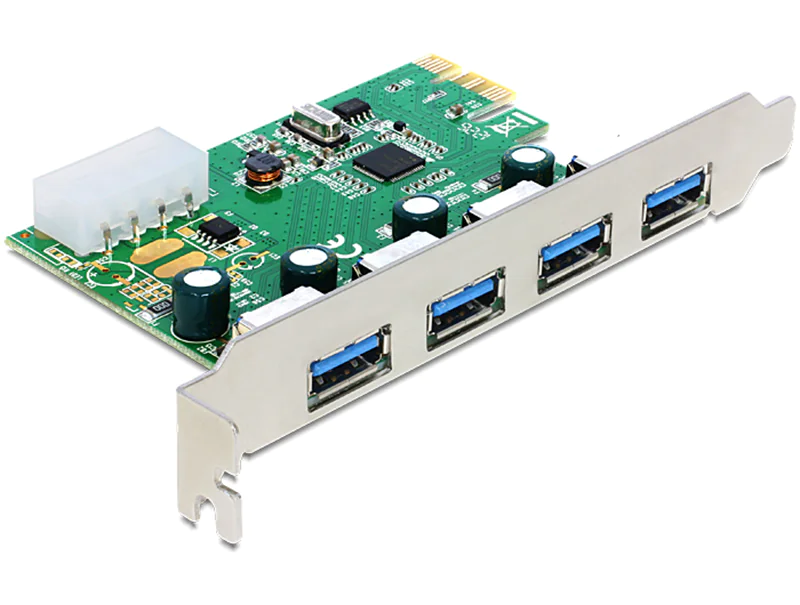 DeLock PCI Express Card > 4 x external USB 3.0 - USB-Adapter - PCIe 2.0 - USB 3.0 x 4