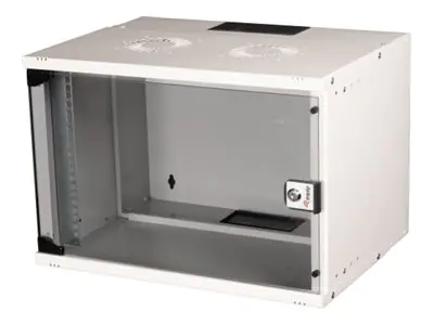 Equip Eco Mount - Schrank Netzwerkschrank - 540 x 400 mm - geeignet für Wandmontage - RAL 7035, Hellgrau - 7U - 48.3 cm (19") EWM-07-5440-G