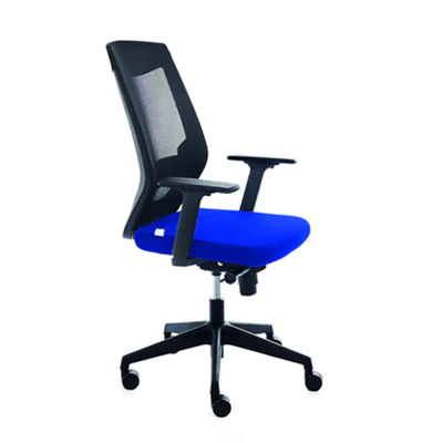rocada Bürodrehstuhl 45-54cm Wippmechanik Rolle ungebremst (für Teppichboden) Kunststoff
