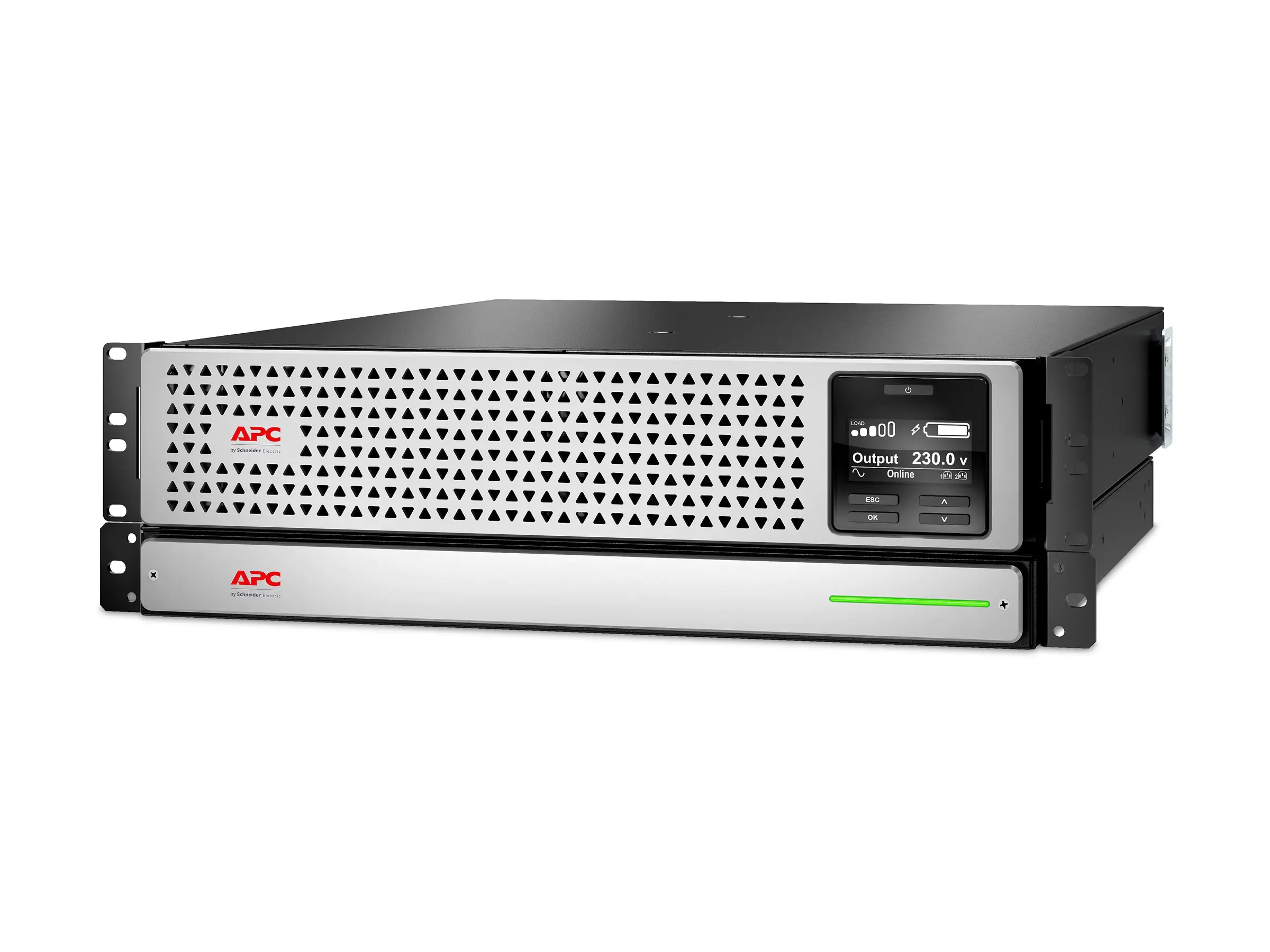 APC Smart-UPS On-Line Li-Ion 1500VA - USV (in Rack montierbar/extern) - Wechselstrom 230 V - 1350 Watt - 1500 VA - RS-232, USB - Ausgangsanschlüsse: 8 - Schwarz